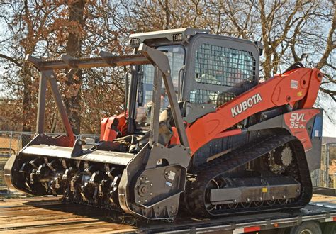 kubota skid steer with forestry mulcher for sale|kubota mulcher attachments for tractors.